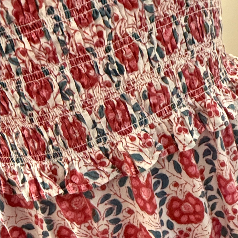 Anna Cate Floral Ruffle Smocked Maxi Dress. M. EUC - Picture 4 of 15